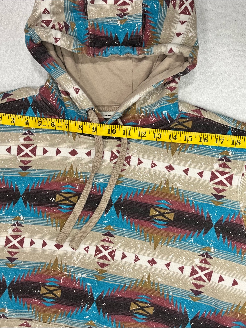 Ariat Lunas Pullover Hoodie with Southwestern/ Western Turquoise Print - Picture 6 of 10